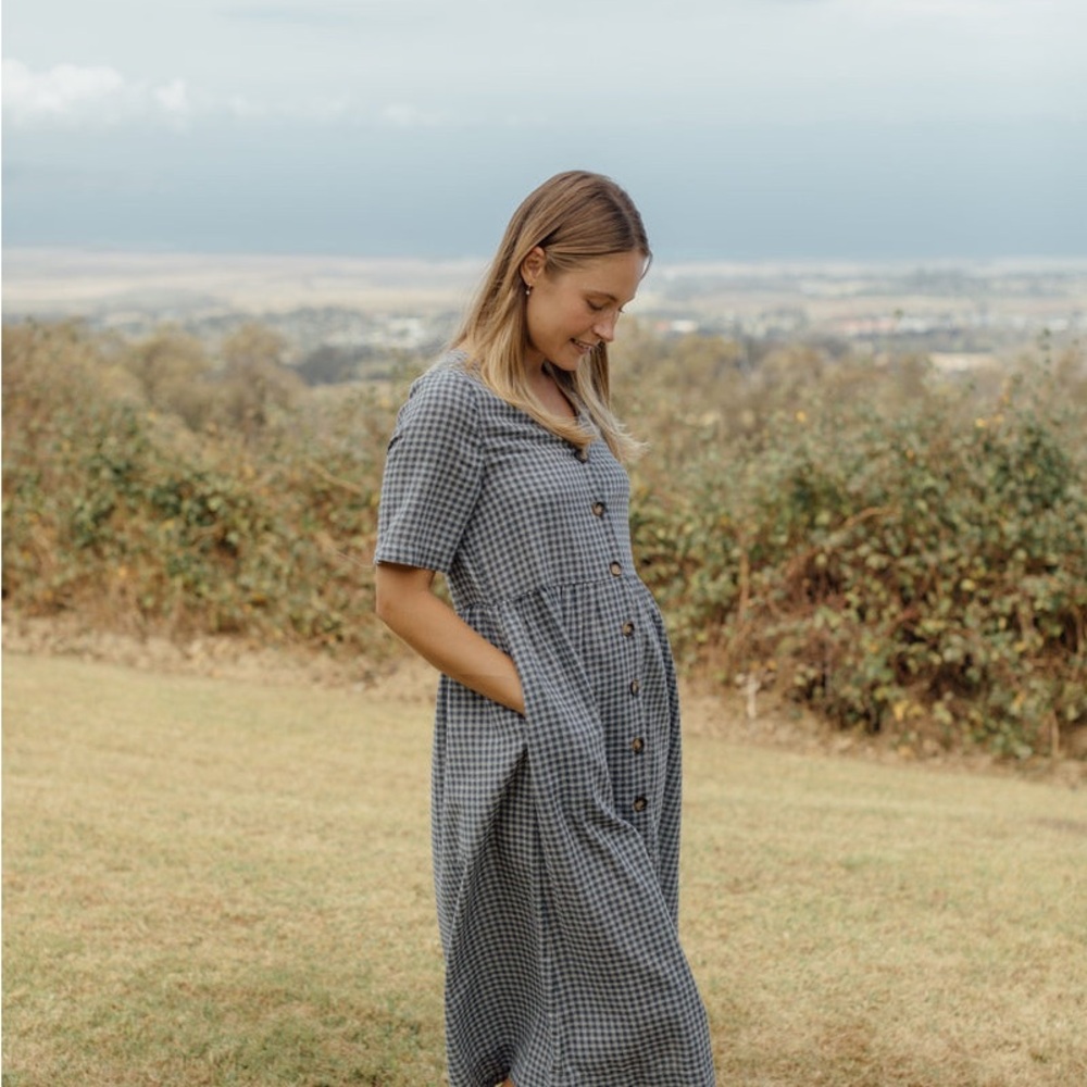 Neuflora Austria Gingham Midi Dress